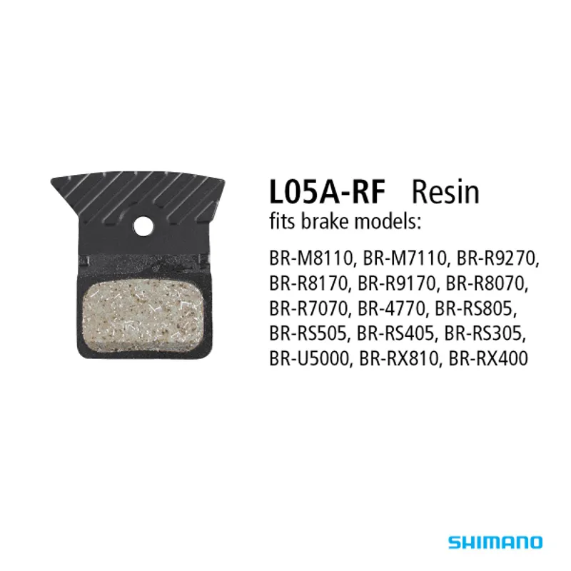 SHIMANO BR-R9270 DISC BRAKE PAD RESIN WITH FIN